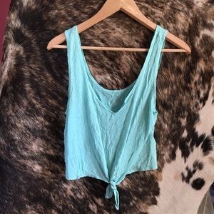 Teal Crop Top